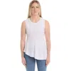 Wilt Asymmetric Seam Shell Top In White