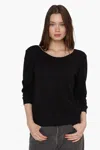 Wilt Baby Backless Sweatshirt In Black