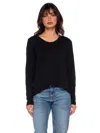 Wilt Shrunken Bf L/s Slub Mix Fabric In Black