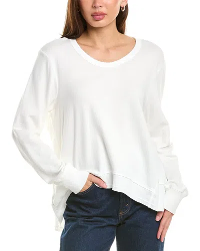 Wilt Big Back Slant Sweatshirt In White