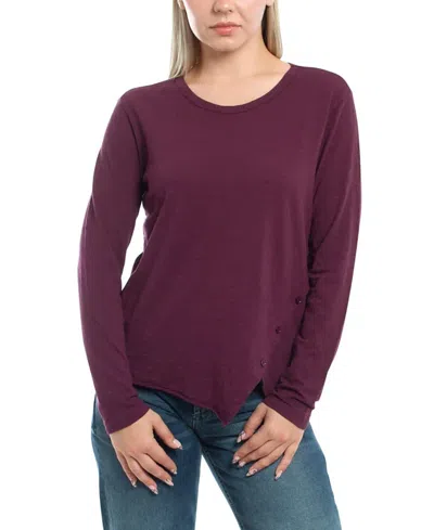 Wilt Clothing Baby Fit Long Sleeve Shrunken Crew Top In Animal Print