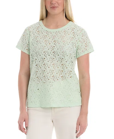 Wilt Clothing Baby Fit Lace Tee In Green