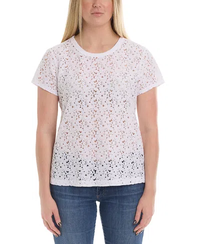 Wilt Clothing Baby Fit Lace Tee In White
