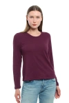 Wilt Clothing Baby Fit Long Sleeve Shrunken Crew Top In Animal Print