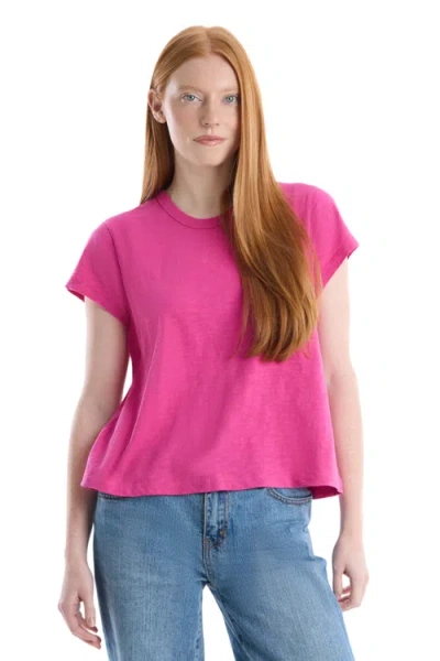 Wilt Clothing Baby Fit Shrunken Crew Short Sleeve Tee In Pink
