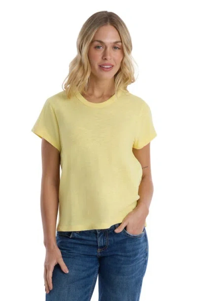 Wilt Clothing Baby Fit Shrunken Crew Short Sleeve Tee In Yellow