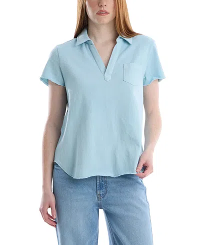 Wilt Clothing Chest Pocket Polo In Blue