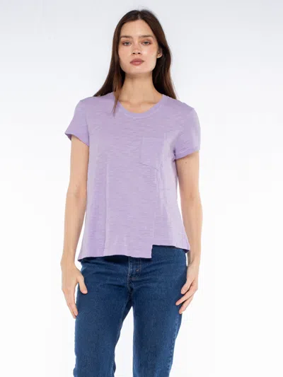 WILT CLOTHING CREW SLUB TEE WITH SHIFTED POCKETS & HEM