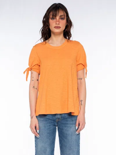 Wilt Clothing Crew Trapeze Tie Sleeves In Orange