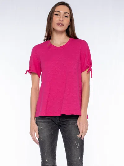 Wilt Clothing Crew Trapeze Tie Sleeves In Pink