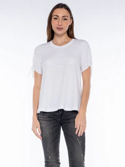 Wilt Clothing Crew Trapeze Tie Sleeves In White