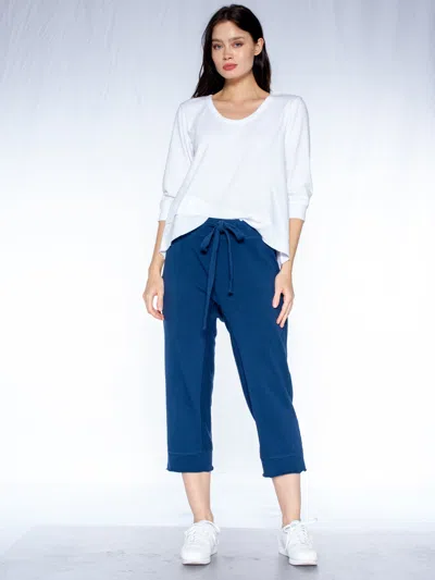Wilt Clothing Crop Raw Jogger Easy Fit Pants In Multi
