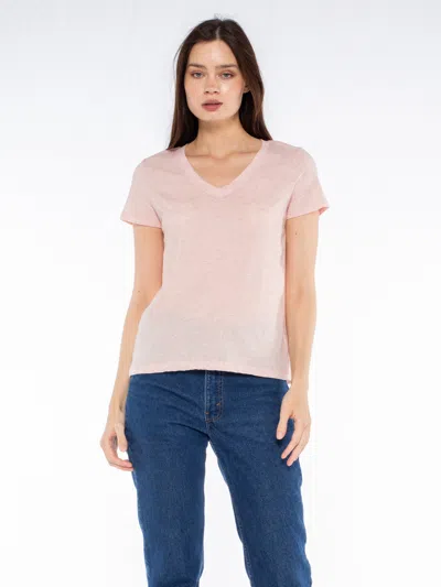 Wilt Clothing Deep V-neck Baby Fit Tee In Orange