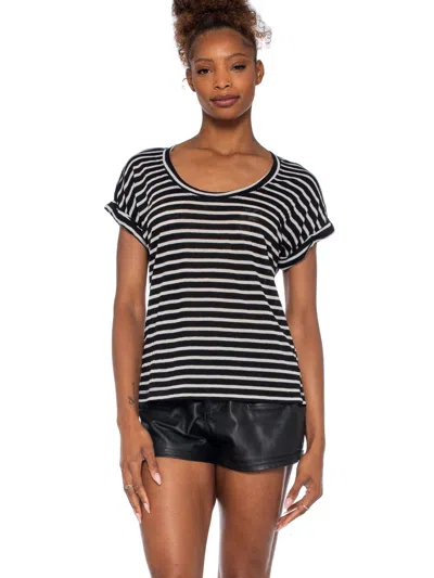 Wilt Clothing Open Neck Baby Dolman Roll Cuff In Green