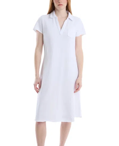 Wilt Clothing Polo Dress With Chest Pocket In White