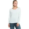 Wilt Clothing Raglan Long Sleeve Tee With Ruffle Detail In White