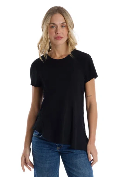 Wilt Clothing Round Neck Short Sleeve Tee In Black