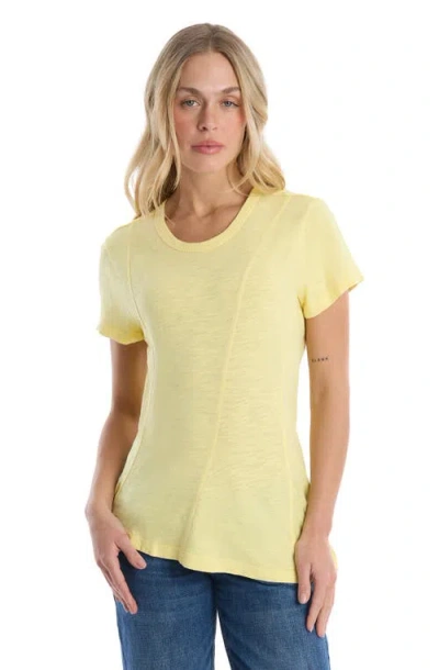 Wilt Clothing Round Neck Short Sleeve Tee In Yellow