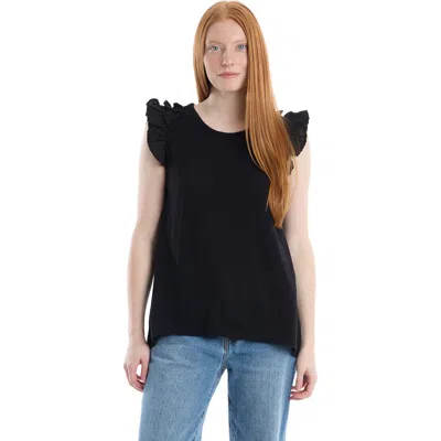 Wilt Clothing Short Sleeve Shrunken Boyfriend Tee In Multi