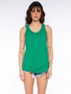 Wilt Clothing Shrunken Mock Hem Shirttail Tank In Animal Print