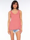 Wilt Clothing Side Tie Tank In Pink