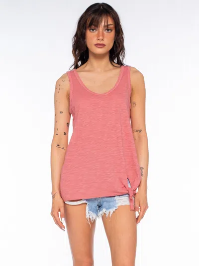 Wilt Clothing Side Tie Tank In Pink