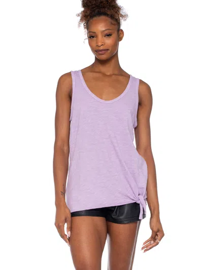 Wilt Clothing Side Tie Tank In Purple