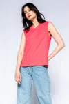 Wilt Clothing Slim Fit Sleeveless Shell Top In Pink