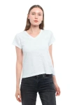 Wilt Clothing V-neck Short Sleeve Baby Tee In White