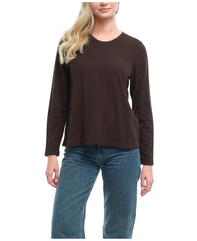 Wilt Clothing Wilt Long Sleeve Top In Brown
