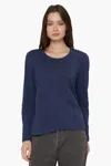 Wilt Contrast Panrl L/s Tee In Blue