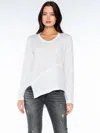 Wilt Crew L/s Easy Crossover Hem In White