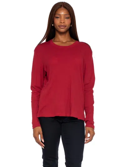 Wilt Crew L/s Easy Tee In Red