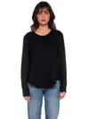 Wilt Crew Shirttail Poplin Shirt Sleeves In Black
