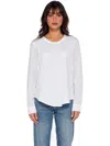 Wilt Crew Shirttail Poplin Shirt Sleeves In White