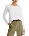 Wilt Crewneck Long Sleeve Trapeze Tee In White