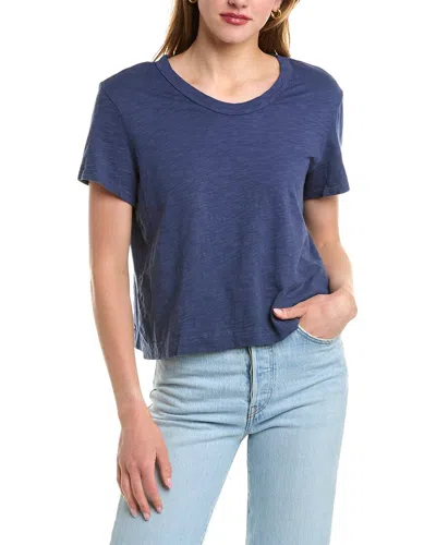 Wilt Crop Boxy T-shirt In Blue