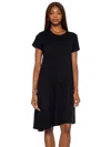 Wilt Drop Torso Slant Hem Dress In Black