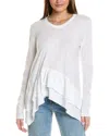 Wilt Easy Flounce Hem T-shirt In White