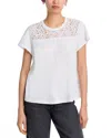 Wilt Lace Yoke Tee In White