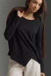 Wilt Long-sleeve Asymmetrical Tee In Black
