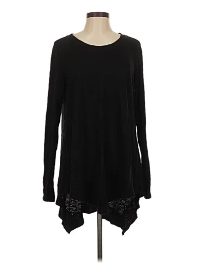 Pre-owned Wilt Long Sleeve Top Black Crew Neck Tops