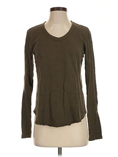 Pre-owned Wilt Long Sleeve Top Brown Scoop Neck Tops