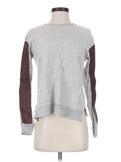 Pre-owned Wilt Long Sleeve Top Gray Mock Neckline Tops