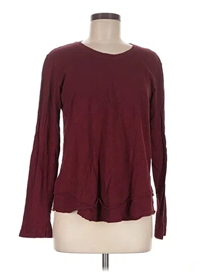 Pre-owned Wilt Long Sleeve T-shirt In Burgundy