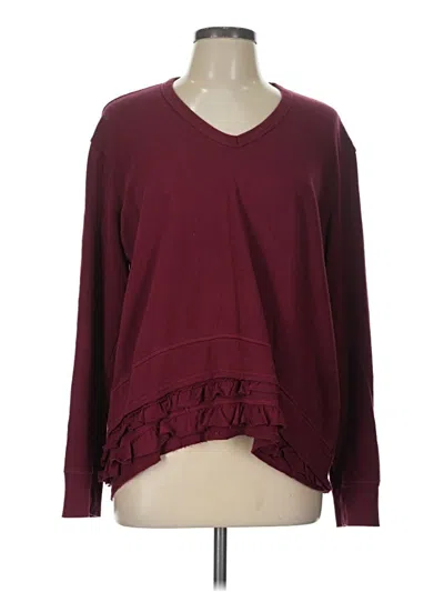 Pre-owned Wilt Long Sleeve T-shirt In Burgundy