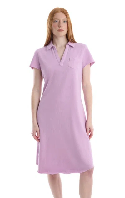 Wilt Polo Dress With Chest Pocket In Purple