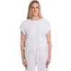 Wilt Round Neck Side Drawstrings Tee In White