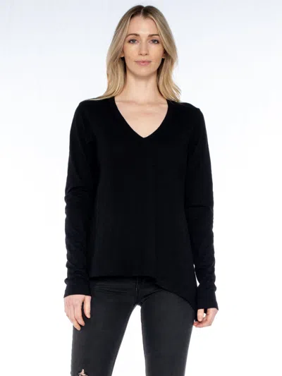 Wilt Sexy Deep V Double Slant Hem In Black