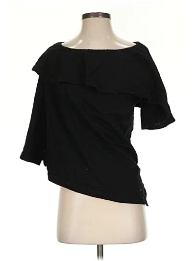 Pre-owned Wilt Short Sleeve Top Black One Shoulder Neckline Tops